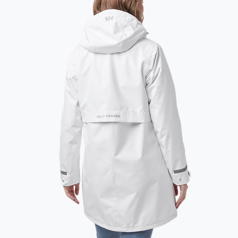 Płaszcz przeciwdeszczowy damski Helly Hansen Lisburn Raincoat white 2