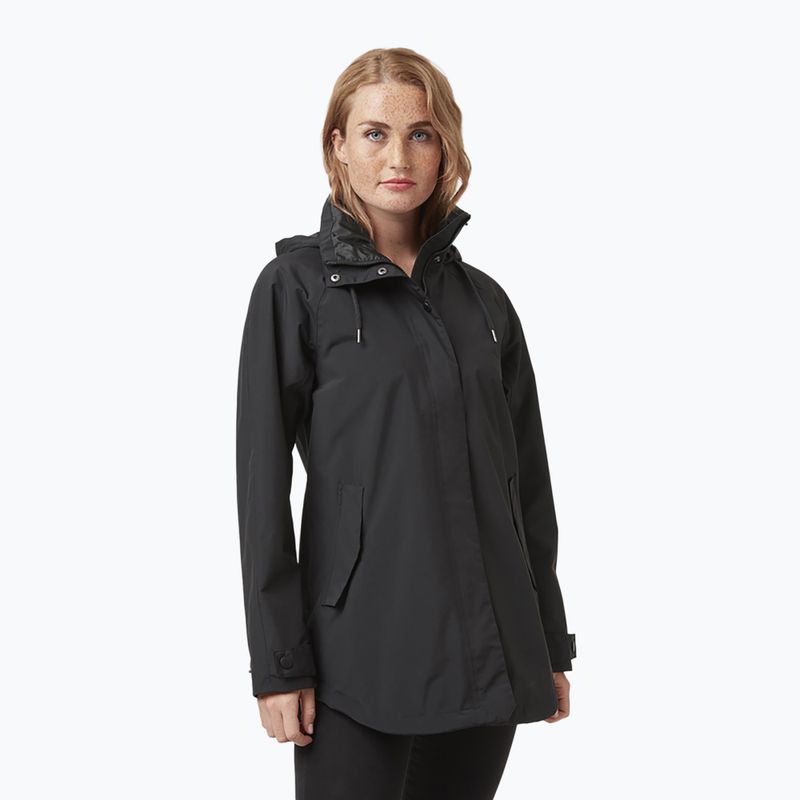 Płaszcz przeciwdeszczowy damski Helly Hansen Valentia Raincoat black