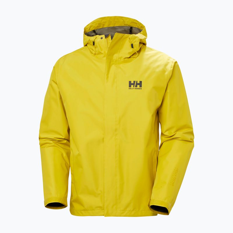 Kurtka przeciwdeszczowa męska Helly Hansen Seven J Rain warm olive 6