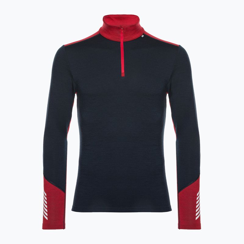 Longsleeve termoaktywny męski Helly Hansen Lifa Merino Midweight 1/2 Zip navy