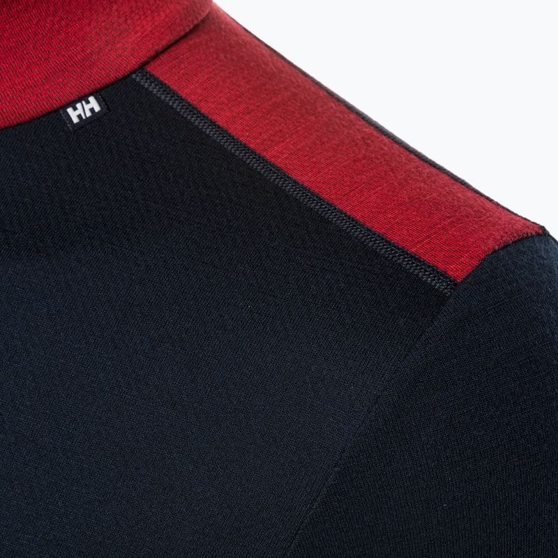 Longsleeve termoaktywny męski Helly Hansen Lifa Merino Midweight 1/2 Zip navy 3