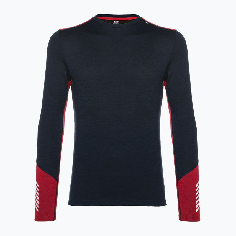 Bluza termoaktywna męska Helly Hansen Lifa Merino Midweight Crew navy/598