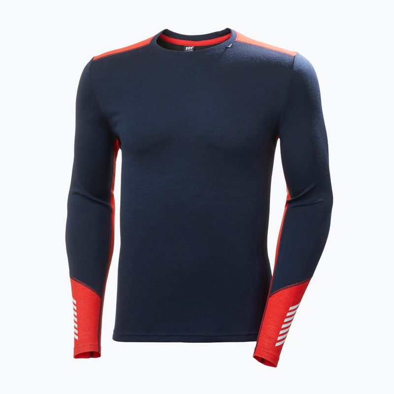 Bluza termoaktywna męska Helly Hansen Lifa Merino Midweight Crew navy/598 5
