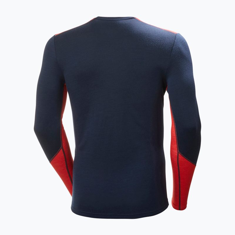 Bluza termoaktywna męska Helly Hansen Lifa Merino Midweight Crew navy/598 6