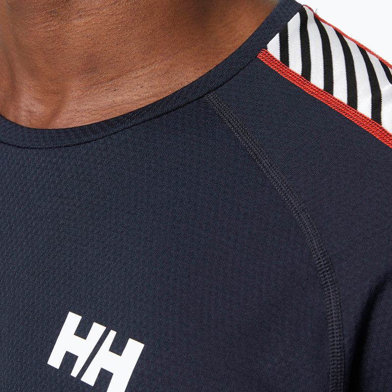 Bluza termoaktywna męska Helly Hansen Lifa Active Stripe Crew navy 3