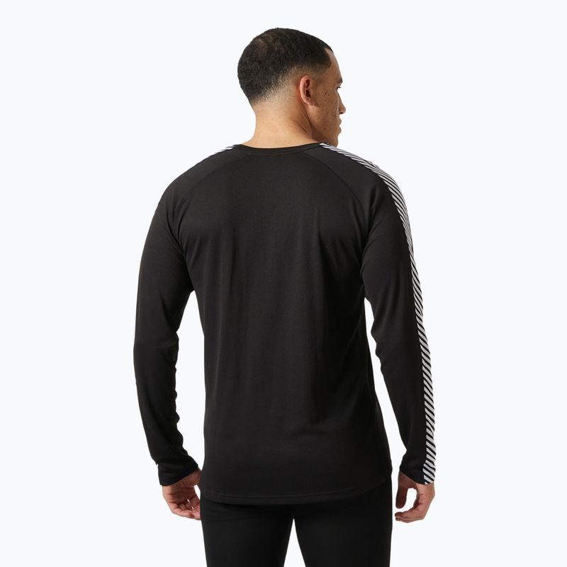 Bluza termoaktywna męska Helly Hansen Lifa Active Stripe Crew black 2