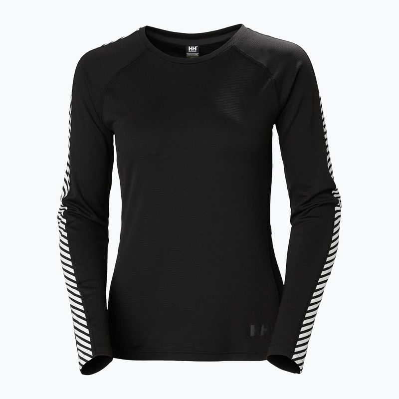 Bluza termoaktywna damska Helly Hansen Lifa Active Stripe Crew black