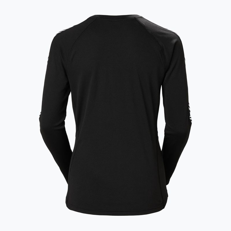 Bluza termoaktywna damska Helly Hansen Lifa Active Stripe Crew black 2