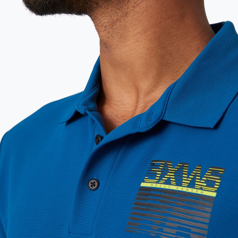 Koszulka trekkingowa męska Helly Hansen Hp Racing Polo deep fjord 3