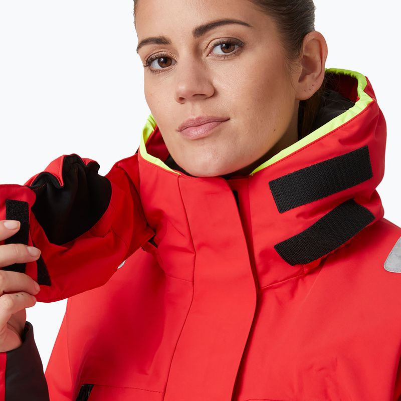 Kurtka żeglarska damska Helly Hansen Skagen Offshore alert red 3