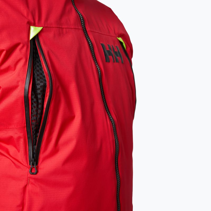 Kurtka żeglarska Helly Hansen Aegir H2Flow Midlayer alert red 3