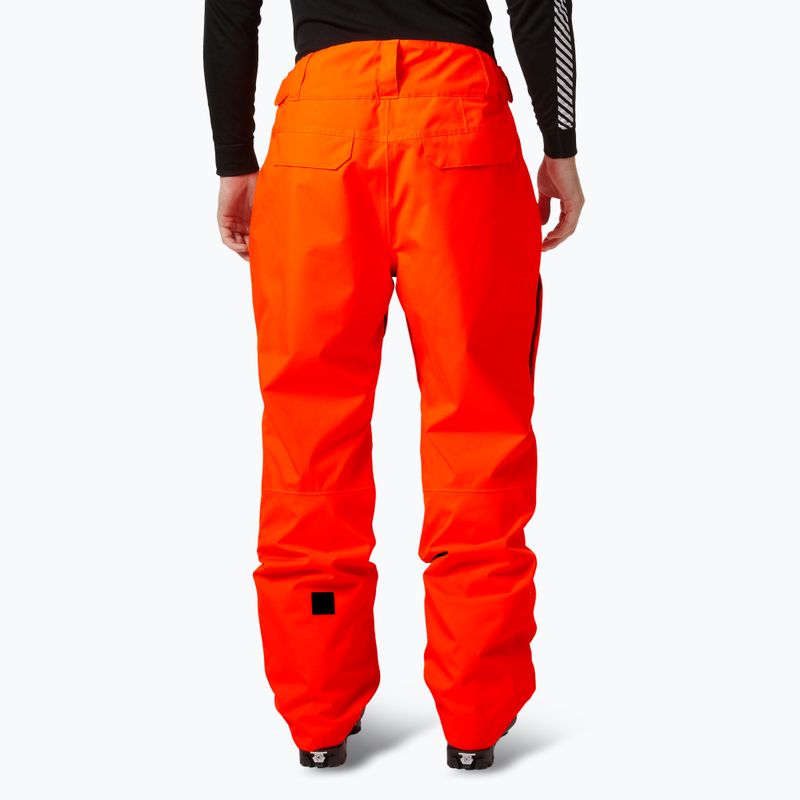 Spodnie narciarskie męskie Helly Hansen Sogn Cargo neon orange 2