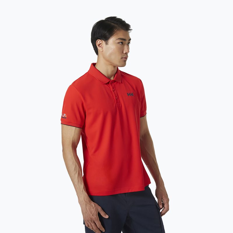 Koszulka polo męska Helly Hansen Ocean Polo alert red