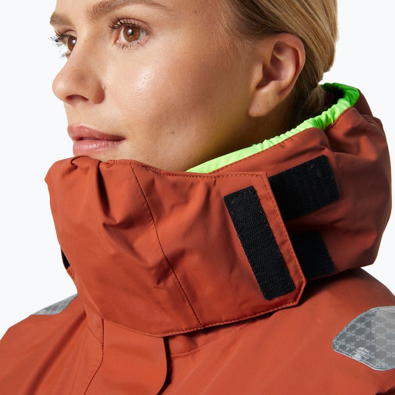 Kurtka żeglarska damska Helly Hansen Skagen Offshore terracotta 5