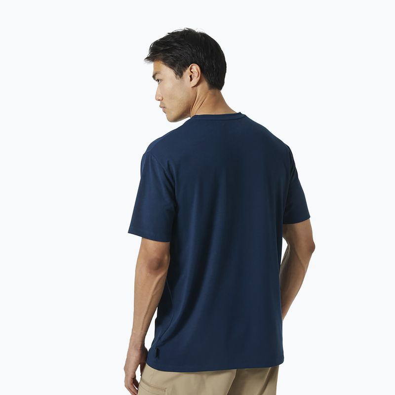 Koszulka męska Helly Hansen Skog Recycled Graphic ocean 2