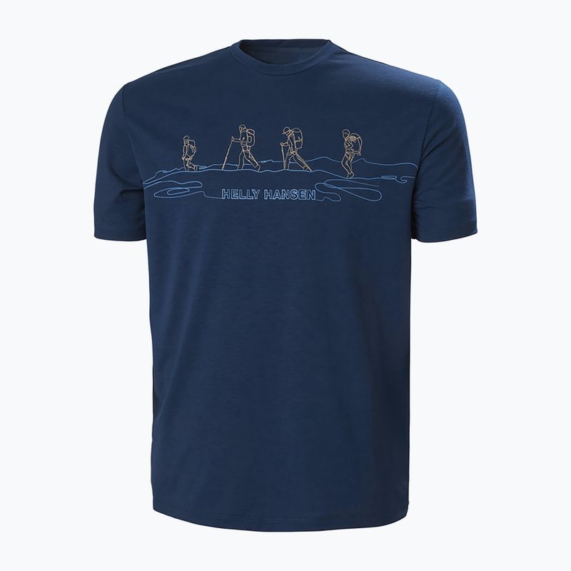 Koszulka męska Helly Hansen Skog Recycled Graphic ocean 5