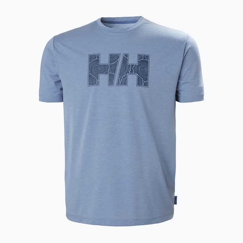 Koszulka męska Helly Hansen Skog Recycled Graphic azurite melange 5