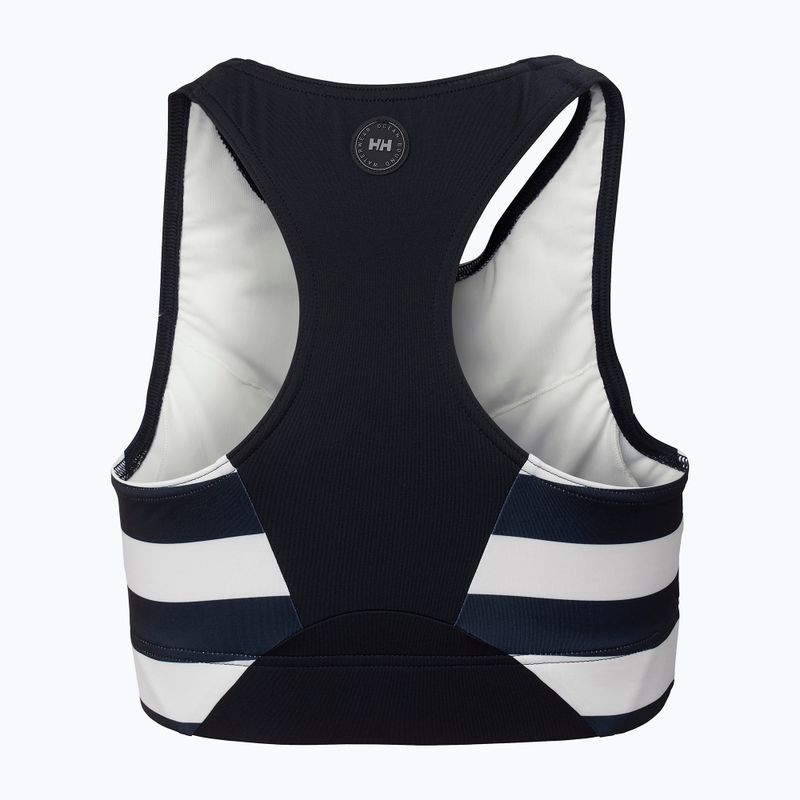 Góra od stroju kąpielowego Helly Hansen Hydropower Cropped navy stripe 2