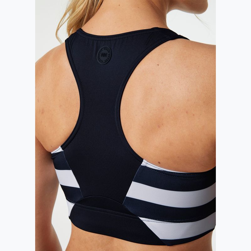 Góra od stroju kąpielowego Helly Hansen Hydropower Cropped navy stripe 6