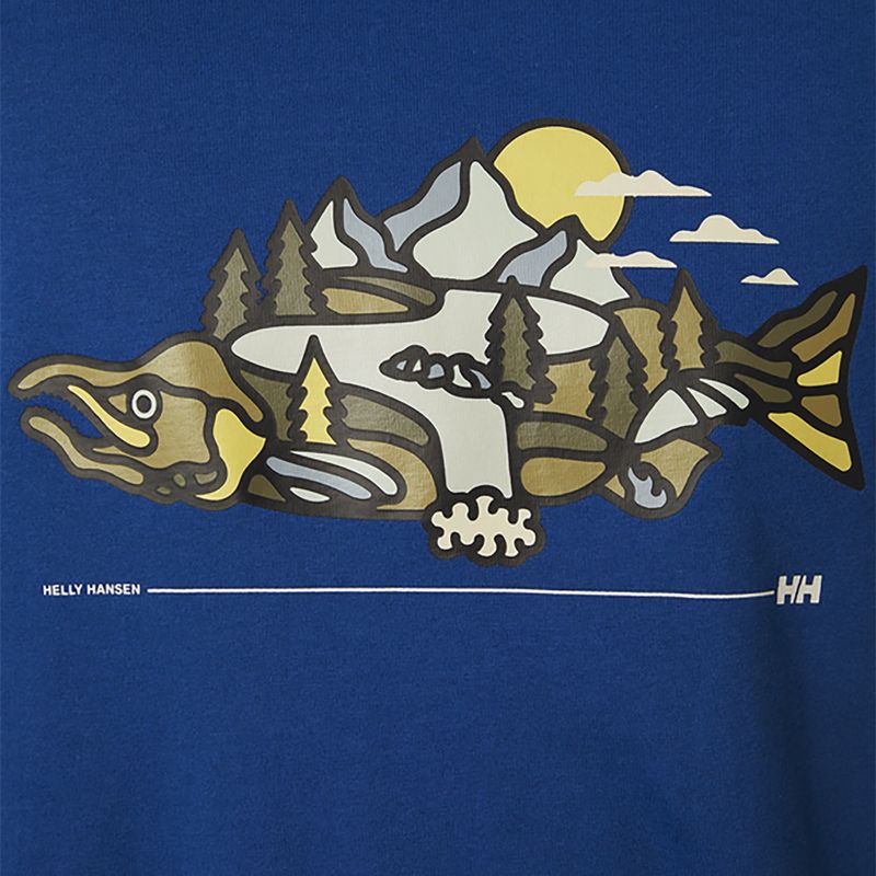 Koszulka męska Helly Hansen F2F Organic Cotton 2.0 deep fjord 3