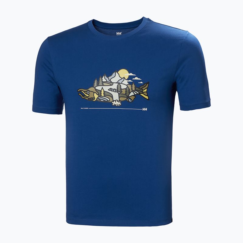 Koszulka męska Helly Hansen F2F Organic Cotton 2.0 deep fjord 5