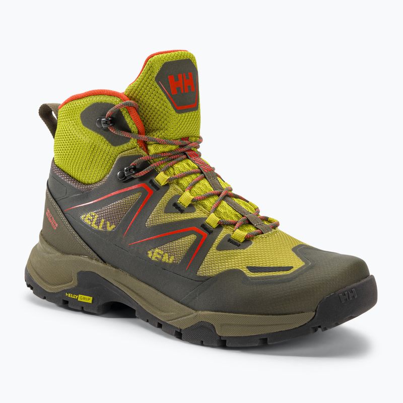 Buty trekkingowe męskie Helly Hansen Cascade Mid HT neon moss/utility green