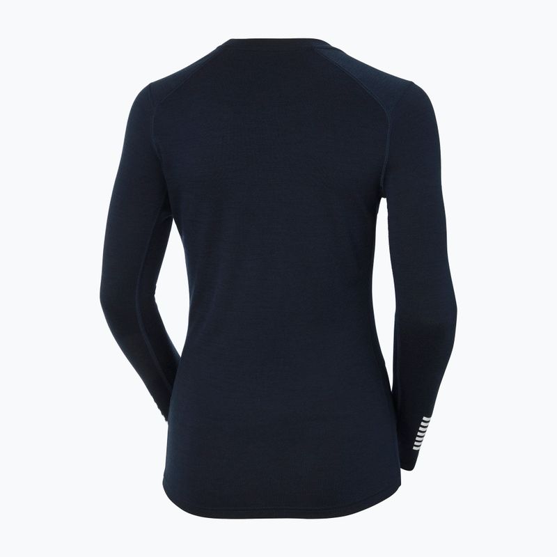Bluza termoaktywna damska Helly Hansen Lifa Merino Midweight Graphic Crew navy star pixel 10