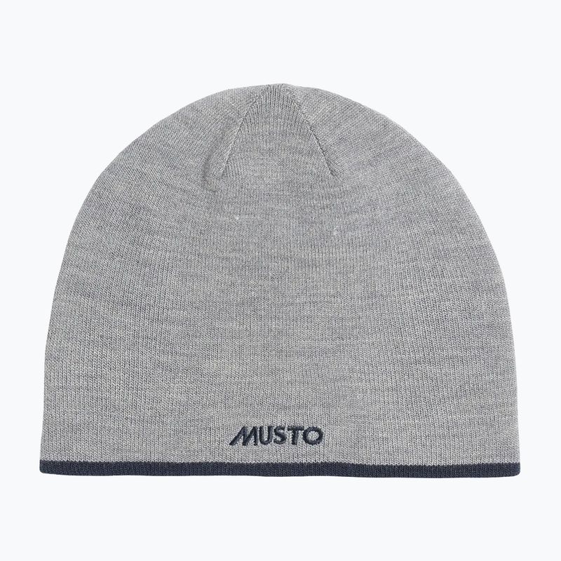 Czapka Musto Reversible Beanie grey melange/ navy