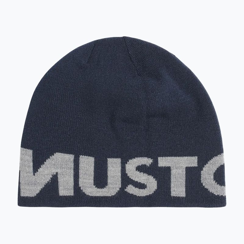 Czapka Musto Reversible Beanie grey melange/ navy 2