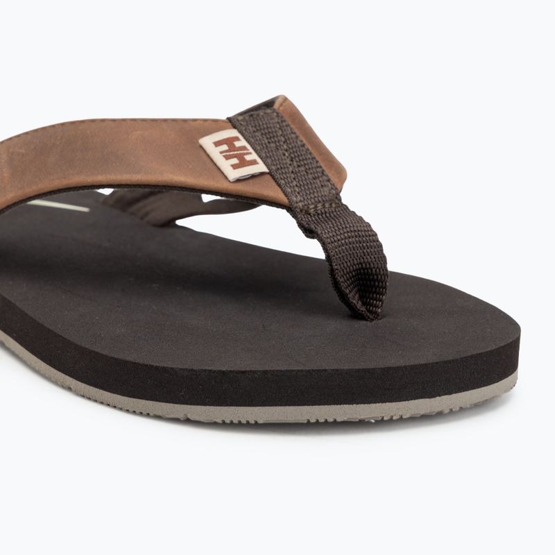 Japonki męskie Helly Hansen Seasand 2 Leather Sandals espresso/fallen rock 7