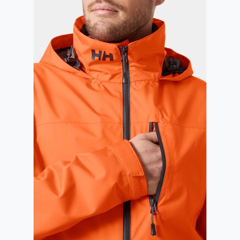 Kurtka żeglarska męska Helly Hansen Crew Hooded 2.0 flame 5