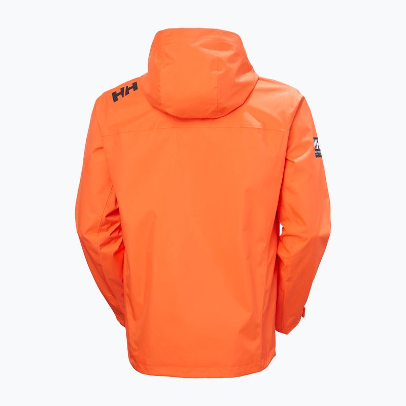 Kurtka żeglarska męska Helly Hansen Crew Hooded 2.0 flame 8