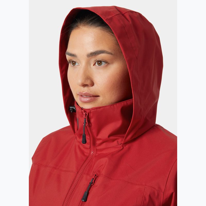 Kurtka żeglarska damska Helly Hansen Crew Hooded 2.0 red 3