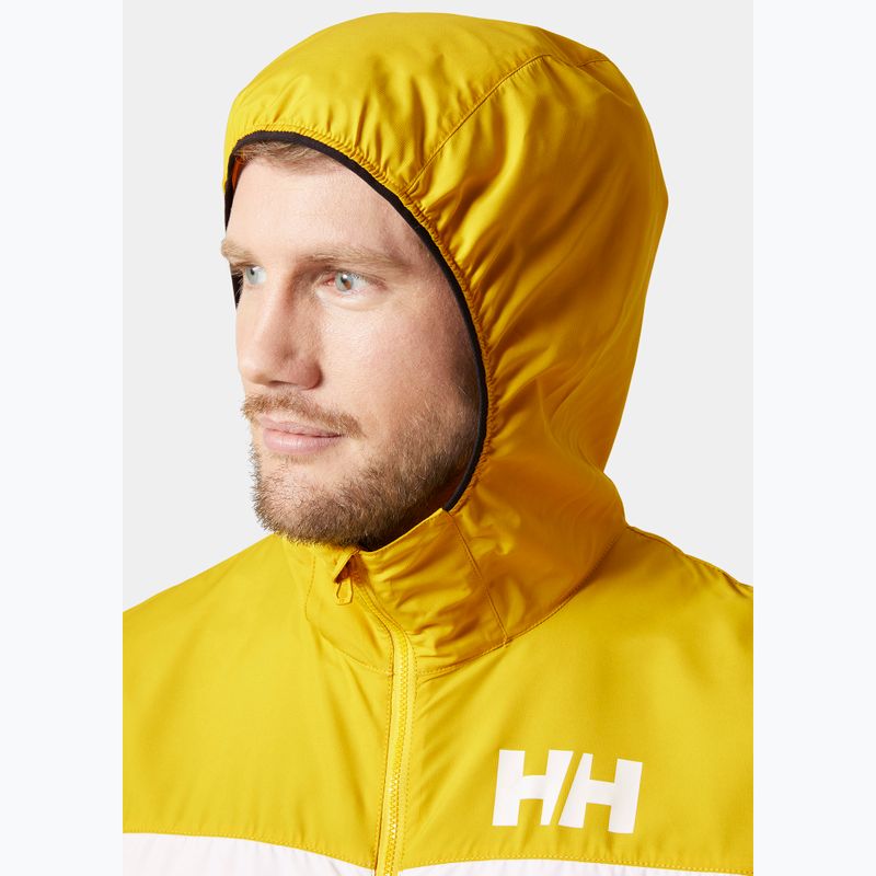 Kurtka żeglarska męska Helly Hansen Salt Striped Windbreaker gold rush 3