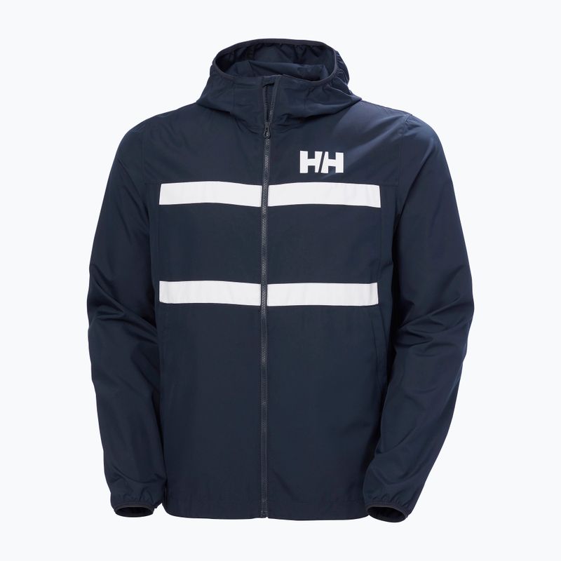 Kurtka żeglarska męska Helly Hansen Salt Striped Windbreaker navy 5