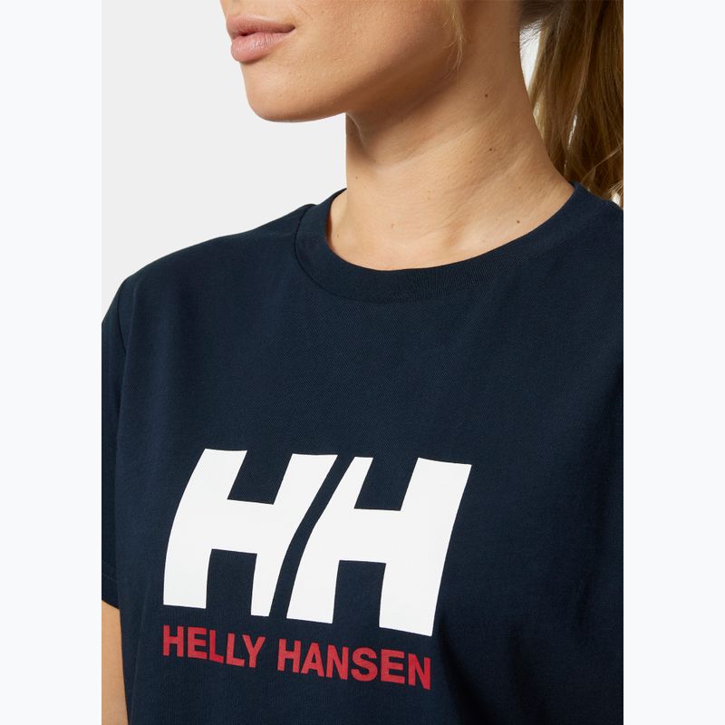 Koszulka damska Helly Hansen Logo 2.0 navy 3