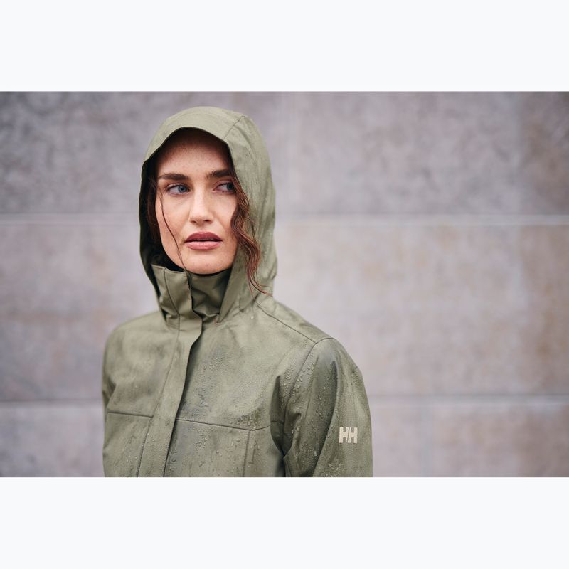 Płaszcz przeciwdeszczowy damski Helly Hansen Aden Long Coat lav green 9
