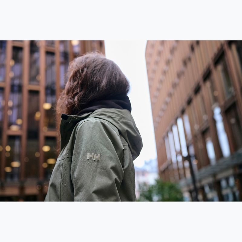 Płaszcz przeciwdeszczowy damski Helly Hansen Aden Long Coat lav green 10