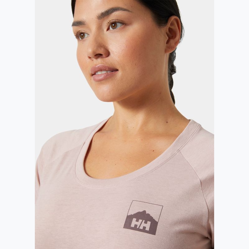 Koszulka damska Helly Hansen Nord Graphic Drop pink cloud 3