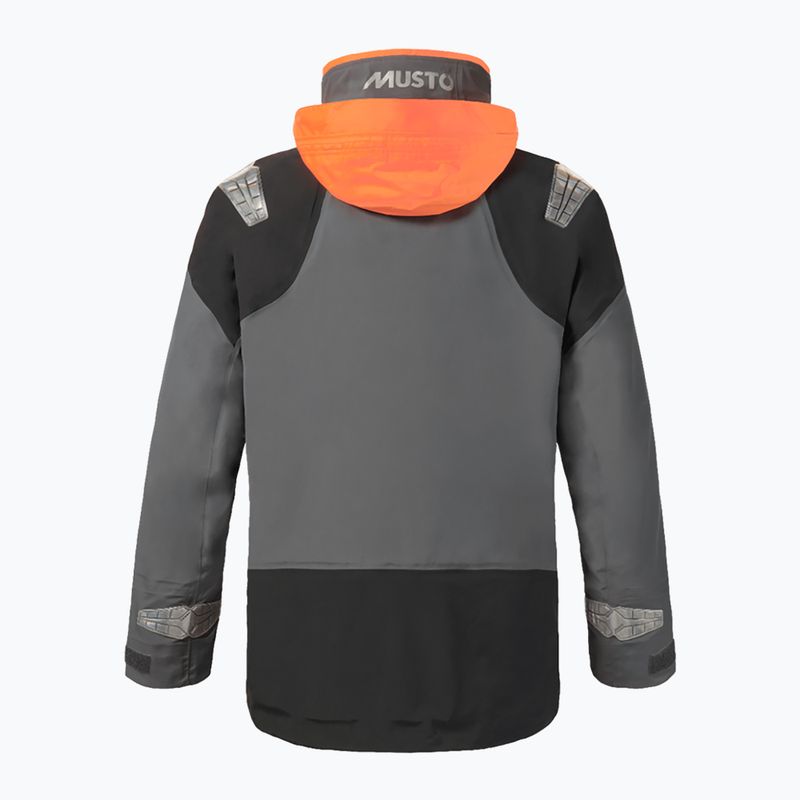 Kurtka żeglarska męska Musto BR3 Pertex Offshore charcoal 2