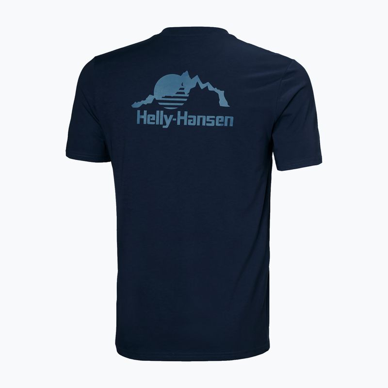 Koszulka męska Helly Hansen Nord Graphic navy 2