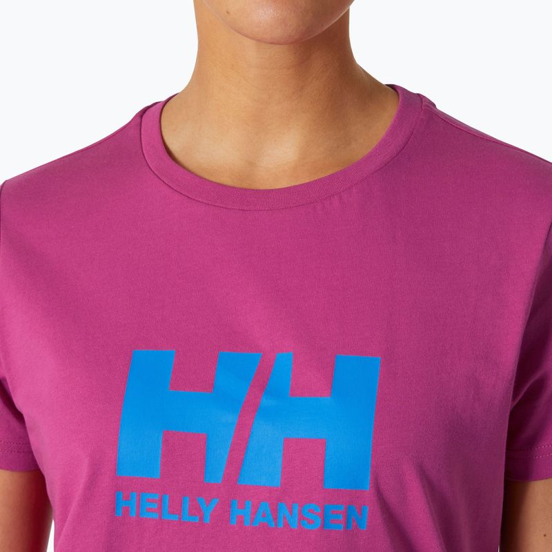 Koszulka damska Helly Hansen Logo 2.0 magenta 2.0 3