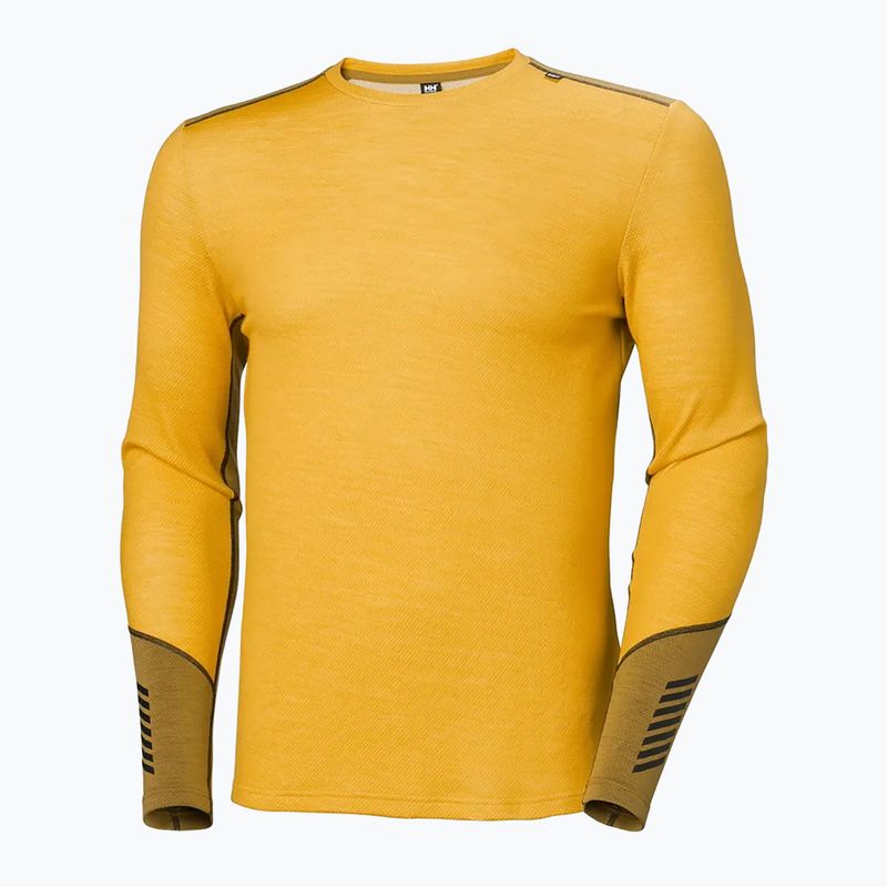 Longsleeve termoaktywny męski Helly Hansen Lifa Merino Midweight Crew golden glow 5