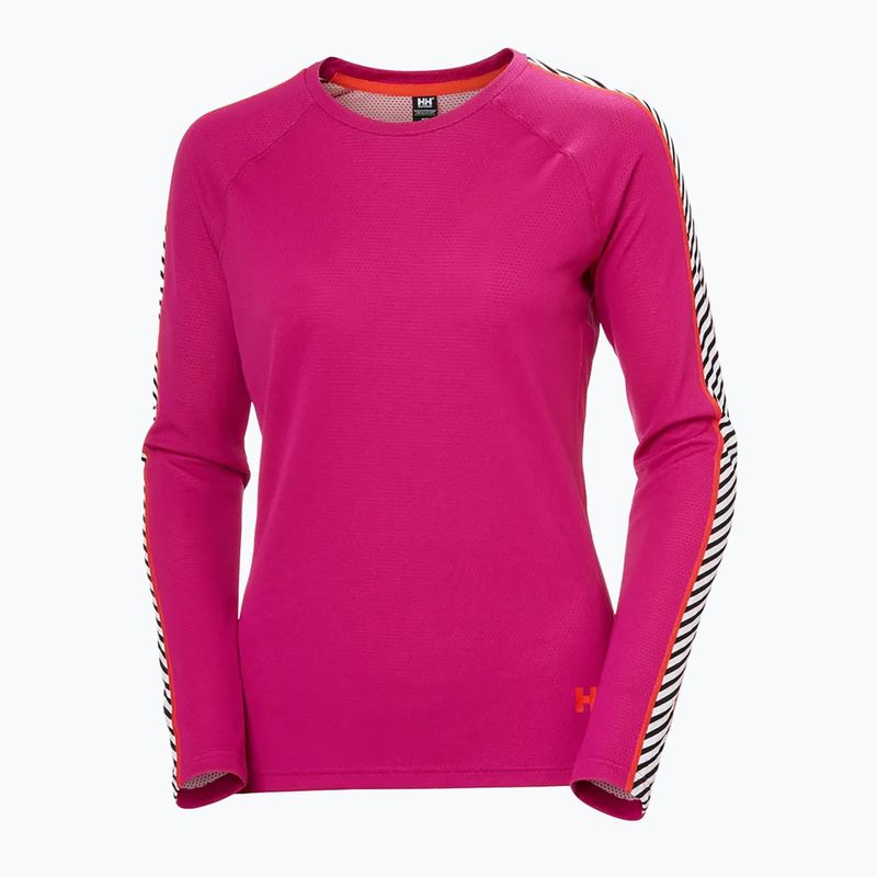 Bluza termoaktywna damska Helly Hansen Lifa Active Stripe Crew magenta 2.0 4