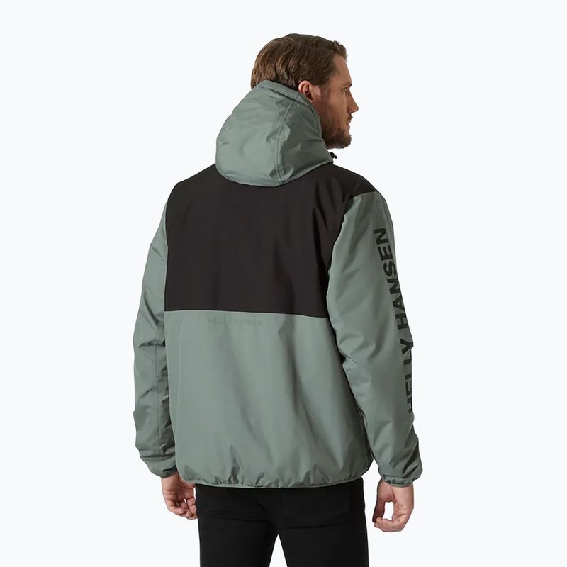 Kurtka przeciwdeszczowa męska Helly Hansen Ervik Ins Rain grey cactus 2