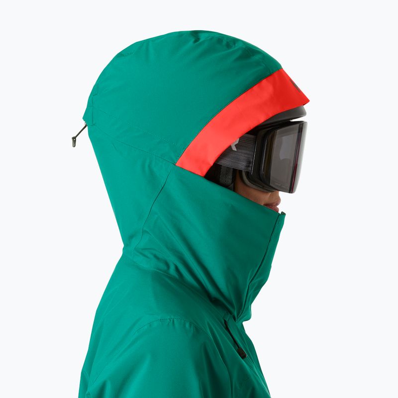 Kurtka narciarska damska Helly Hansen Powshot emerald 3