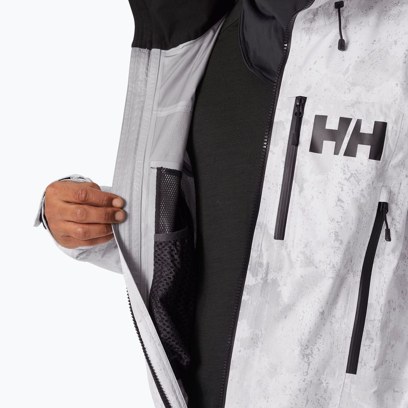 Kombinezon narciarski męski Helly Hansen Chugach Infinity Printed grey fog snow camo aop 9
