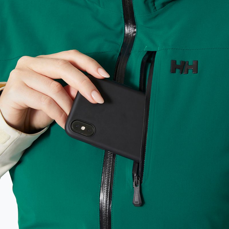Kurtka narciarska damska Helly Hansen Alphelia emerald snow 3