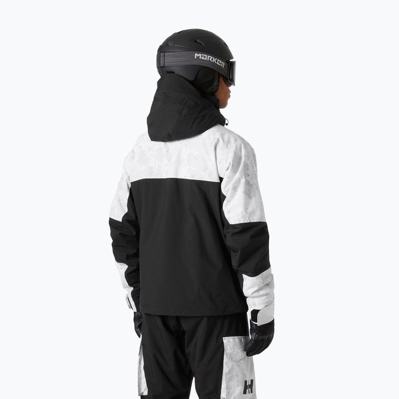 Kurtka narciarska męska Helly Hansen Ullr D Heritage Short grey fog snow camo aop 2