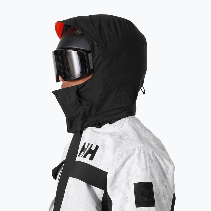 Kurtka narciarska męska Helly Hansen Ullr D Heritage Short grey fog snow camo aop 3